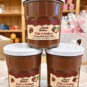 Pâte à tartiner noisette chocolat noir 70% – La Fabrik' à Bonbons